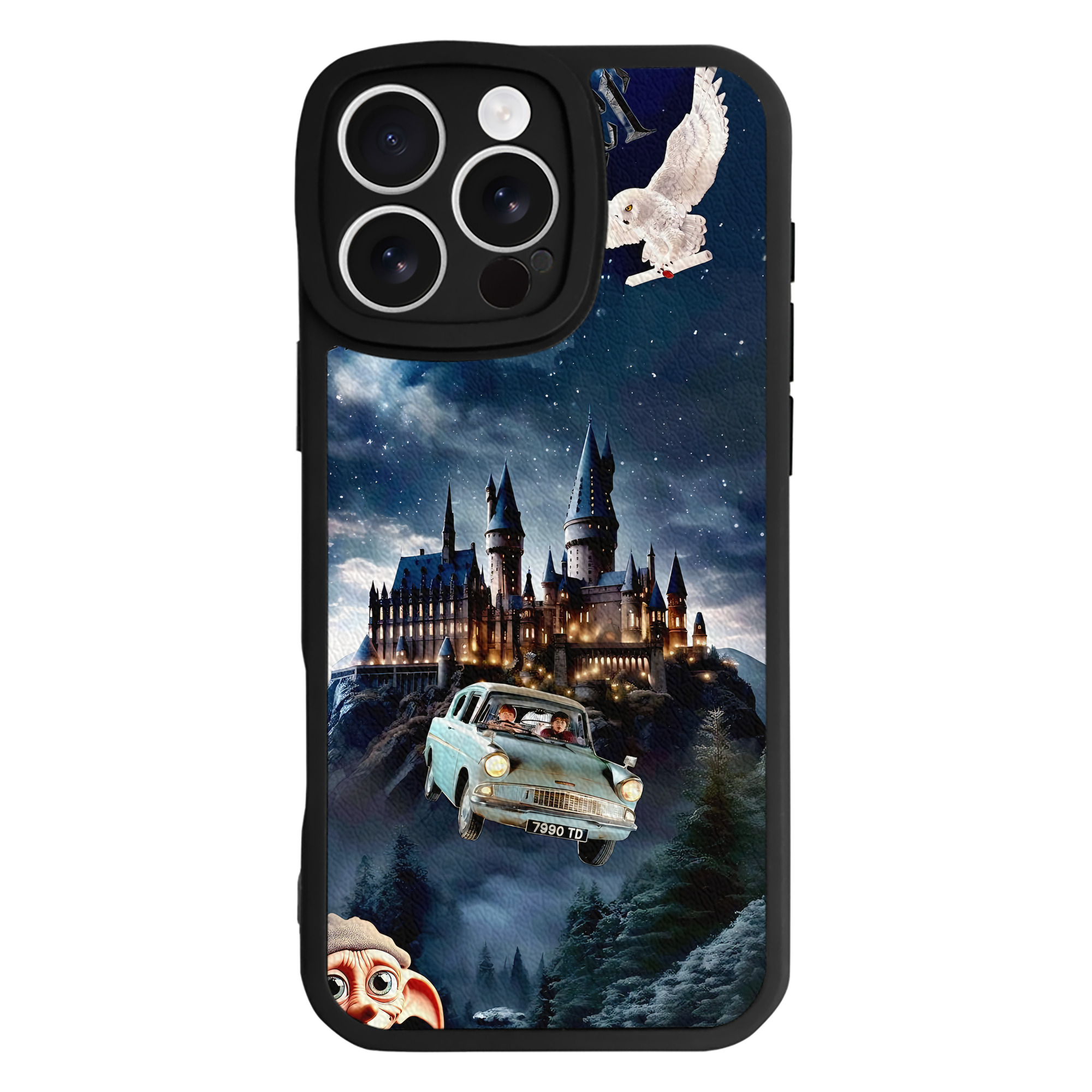 （画像用） Harry Potter ハリー・ポッターシリーズ 【iPhone 16シリーズ対応】シリコンスマホケース（レザー調） 材質：シリコン